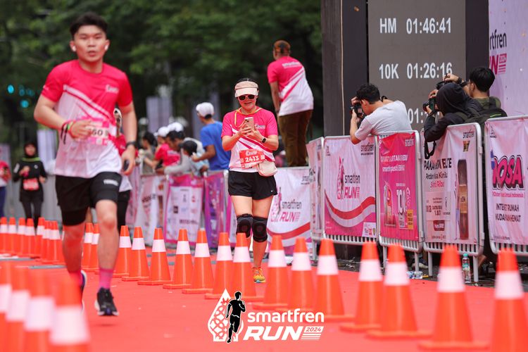 Race photo from Smartfren Run 2024