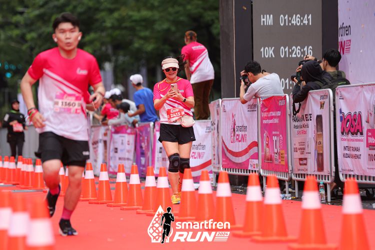 Race photo from Smartfren Run 2024