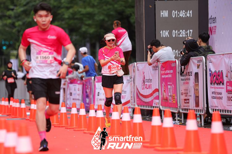 Race photo from Smartfren Run 2024