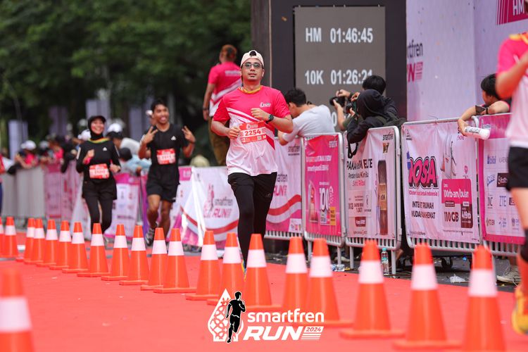 Race photo from Smartfren Run 2024