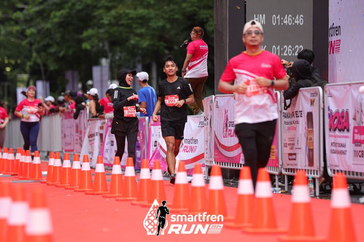 Race photo from Smartfren Run 2024