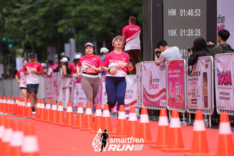 Race photo from Smartfren Run 2024