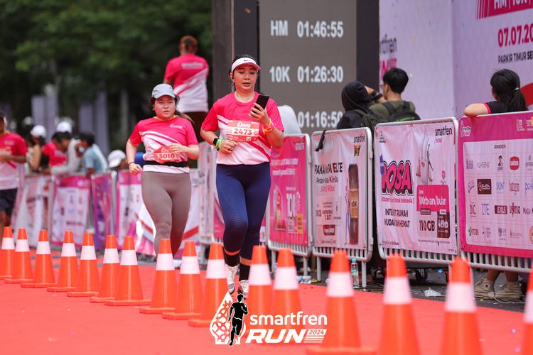 Race photo from Smartfren Run 2024