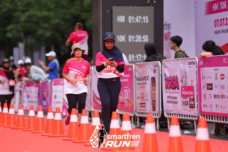 Race photo from Smartfren Run 2024