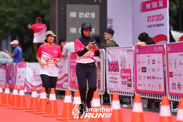 Race photo from Smartfren Run 2024