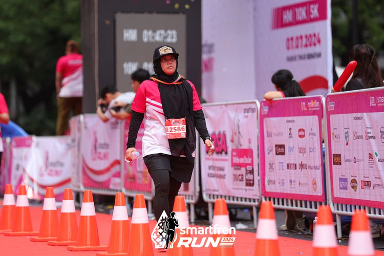 Race photo from Smartfren Run 2024