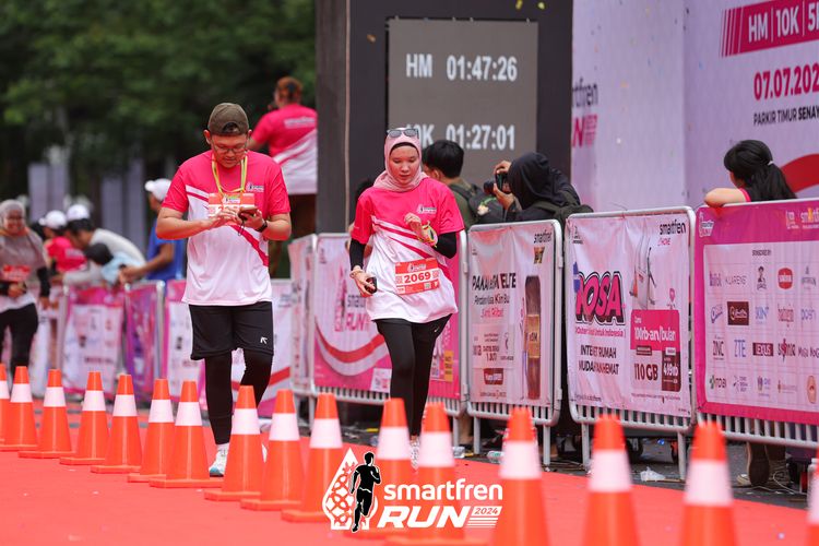 Race photo from Smartfren Run 2024