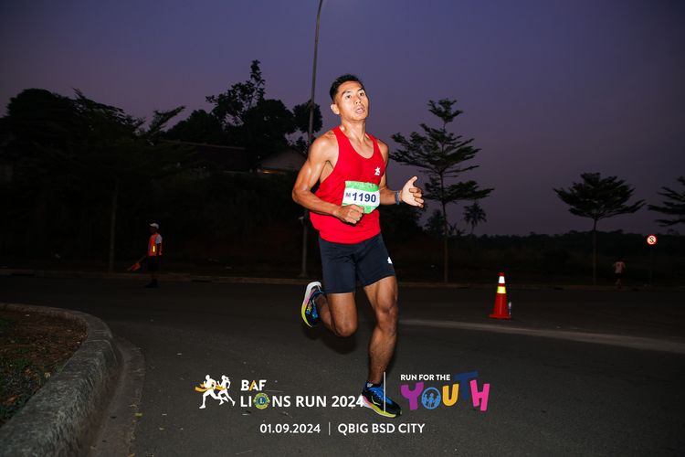 Race photo from BAF LIONS RUN 2024