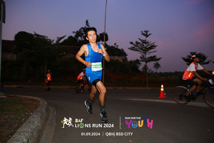 Race photo from BAF LIONS RUN 2024
