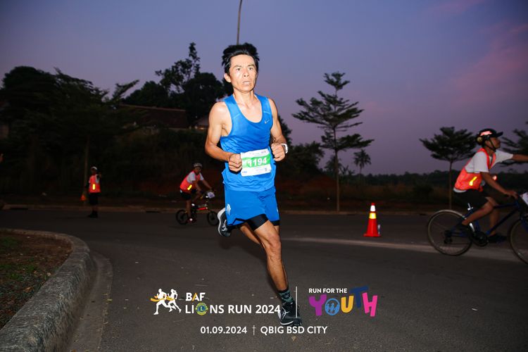Race photo from BAF LIONS RUN 2024