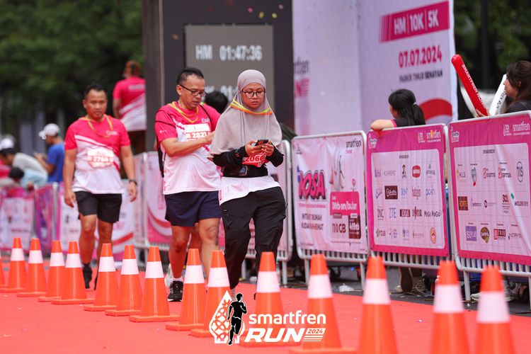 Race photo from Smartfren Run 2024