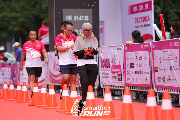 Race photo from Smartfren Run 2024