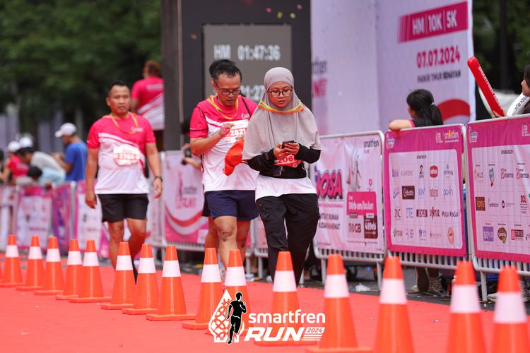Race photo from Smartfren Run 2024