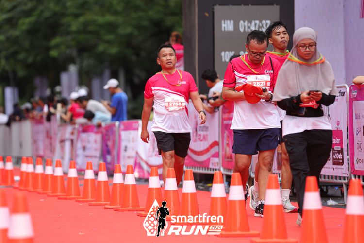 Race photo from Smartfren Run 2024
