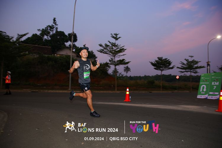 Race photo from BAF LIONS RUN 2024
