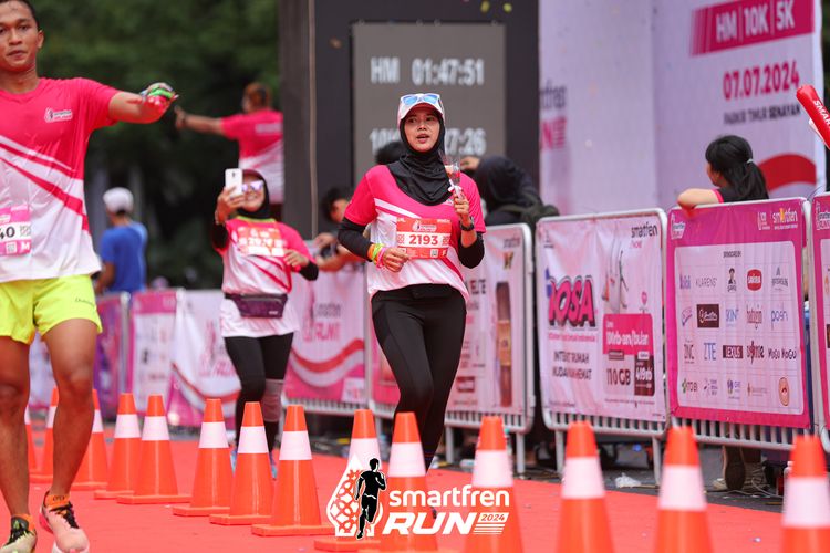 Race photo from Smartfren Run 2024
