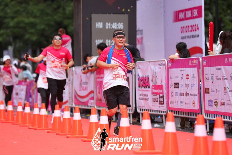 Race photo from Smartfren Run 2024