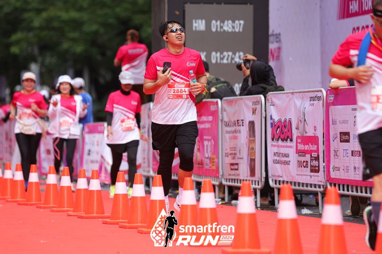 Race photo from Smartfren Run 2024