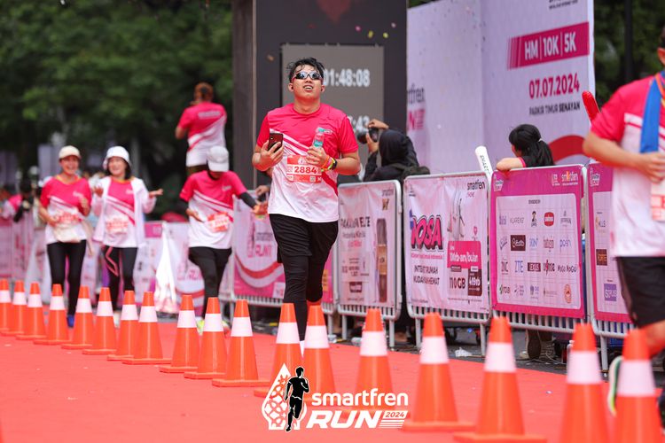 Race photo from Smartfren Run 2024