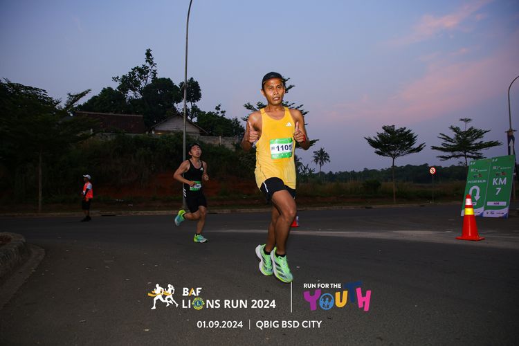 Race photo from BAF LIONS RUN 2024