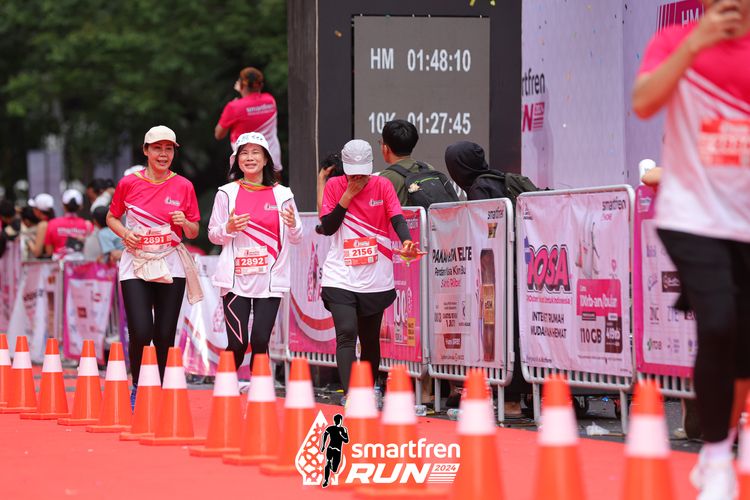 Race photo from Smartfren Run 2024