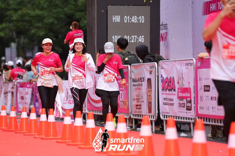 Race photo from Smartfren Run 2024