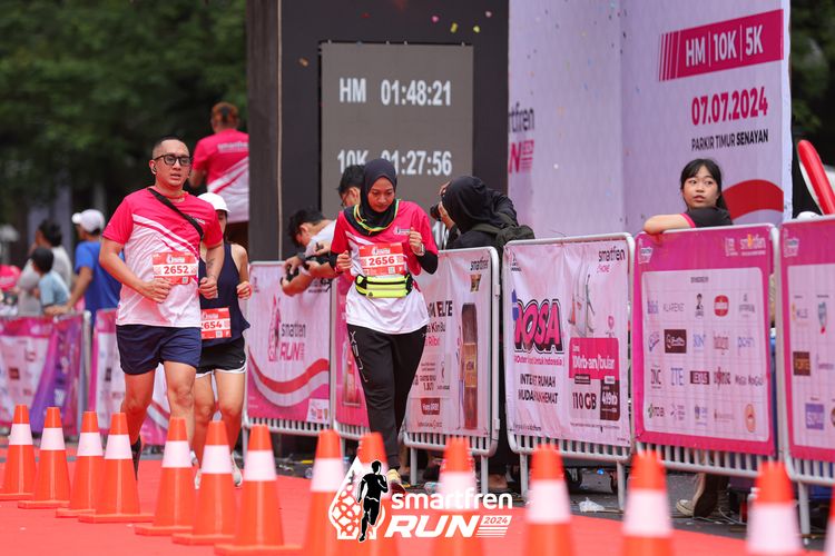 Race photo from Smartfren Run 2024