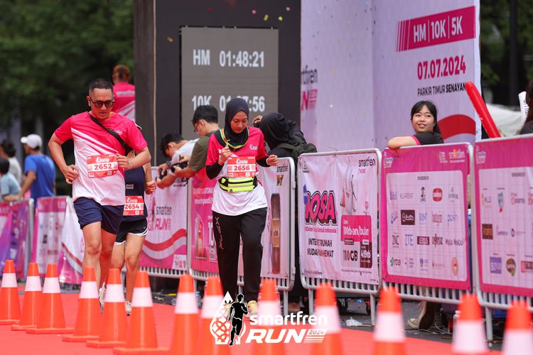 Race photo from Smartfren Run 2024