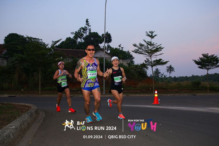 Race photo from BAF LIONS RUN 2024