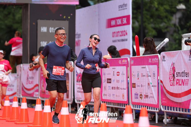 Race photo from Smartfren Run 2024