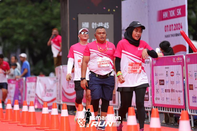 Race photo from Smartfren Run 2024