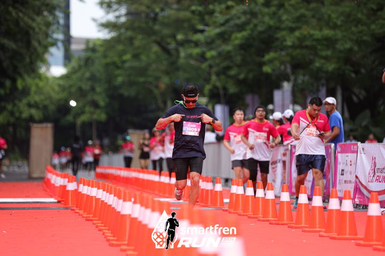 Race photo from Smartfren Run 2024