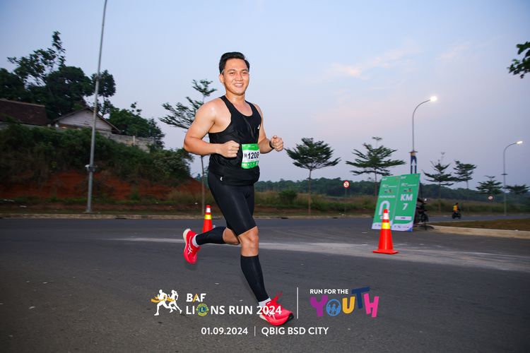 Race photo from BAF LIONS RUN 2024