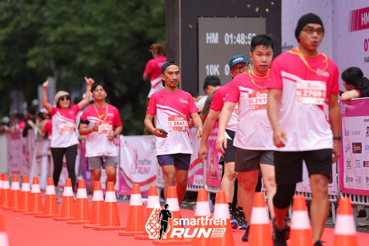 Race photo from Smartfren Run 2024