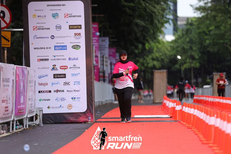 Race photo from Smartfren Run 2024