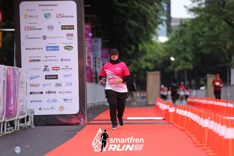 Race photo from Smartfren Run 2024
