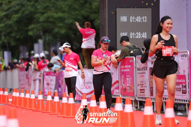 Race photo from Smartfren Run 2024