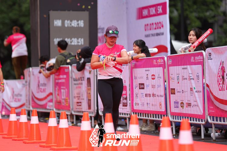 Race photo from Smartfren Run 2024
