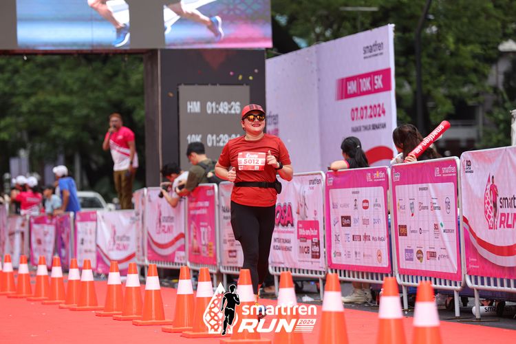Race photo from Smartfren Run 2024