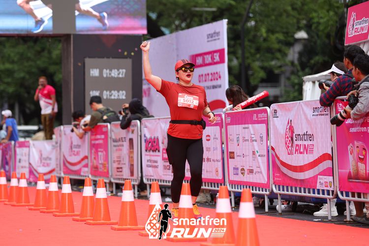 Race photo from Smartfren Run 2024