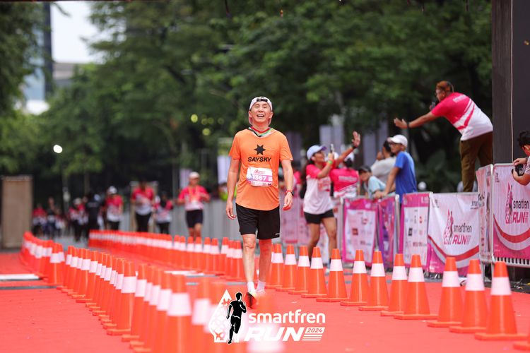 Race photo from Smartfren Run 2024