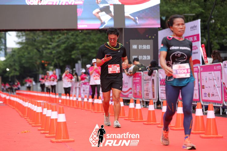 Race photo from Smartfren Run 2024
