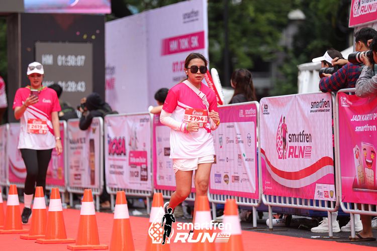 Race photo from Smartfren Run 2024