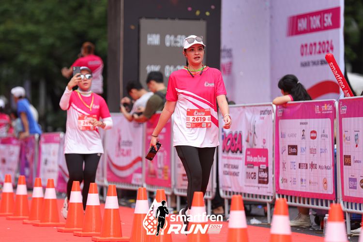 Race photo from Smartfren Run 2024