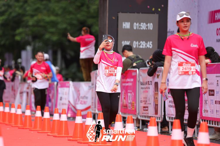 Race photo from Smartfren Run 2024