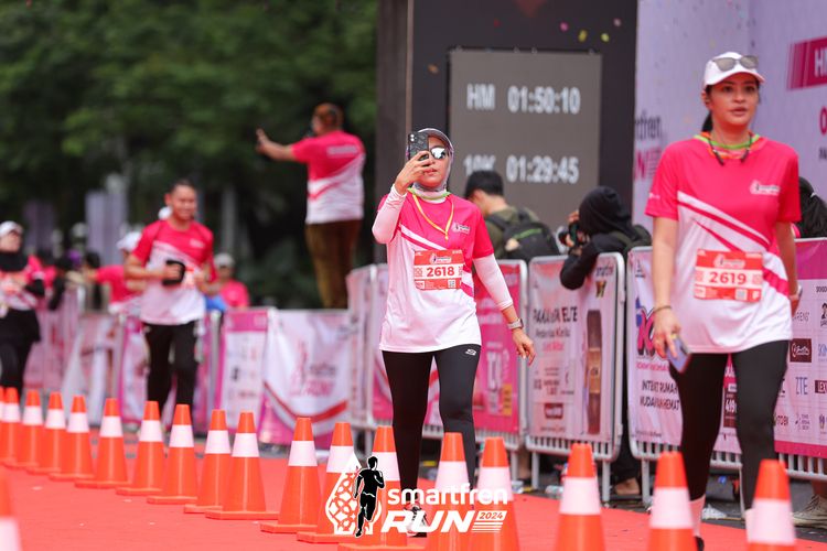 Race photo from Smartfren Run 2024