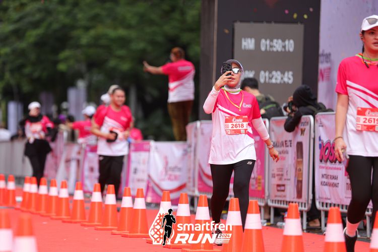 Race photo from Smartfren Run 2024
