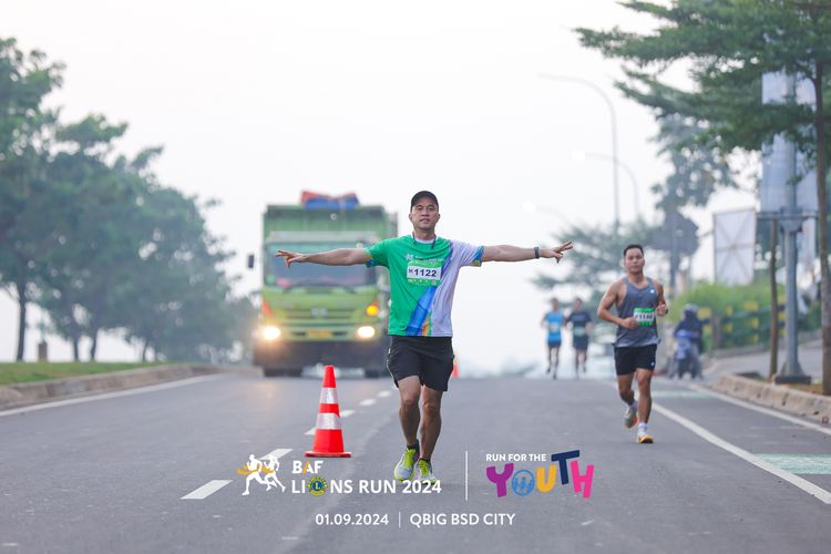 Race photo from BAF LIONS RUN 2024