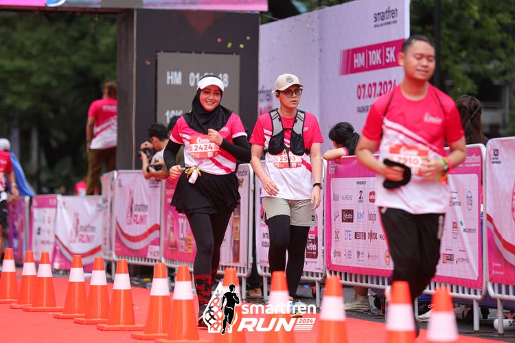 Race photo from Smartfren Run 2024
