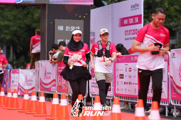 Race photo from Smartfren Run 2024